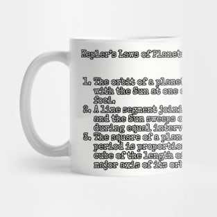 Kepler's Laws of Planetary Motion Mug